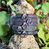 SiaLinda: Halsband echtes Elch Leder mit Strass weiss schwarz, gr. O-Ring, 20mm breit - SiaLinda.com